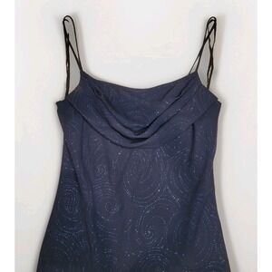 VTG Karina Nites Dark Fairy Romantic Whimsigoth Evening Dress Blue Women Size 16